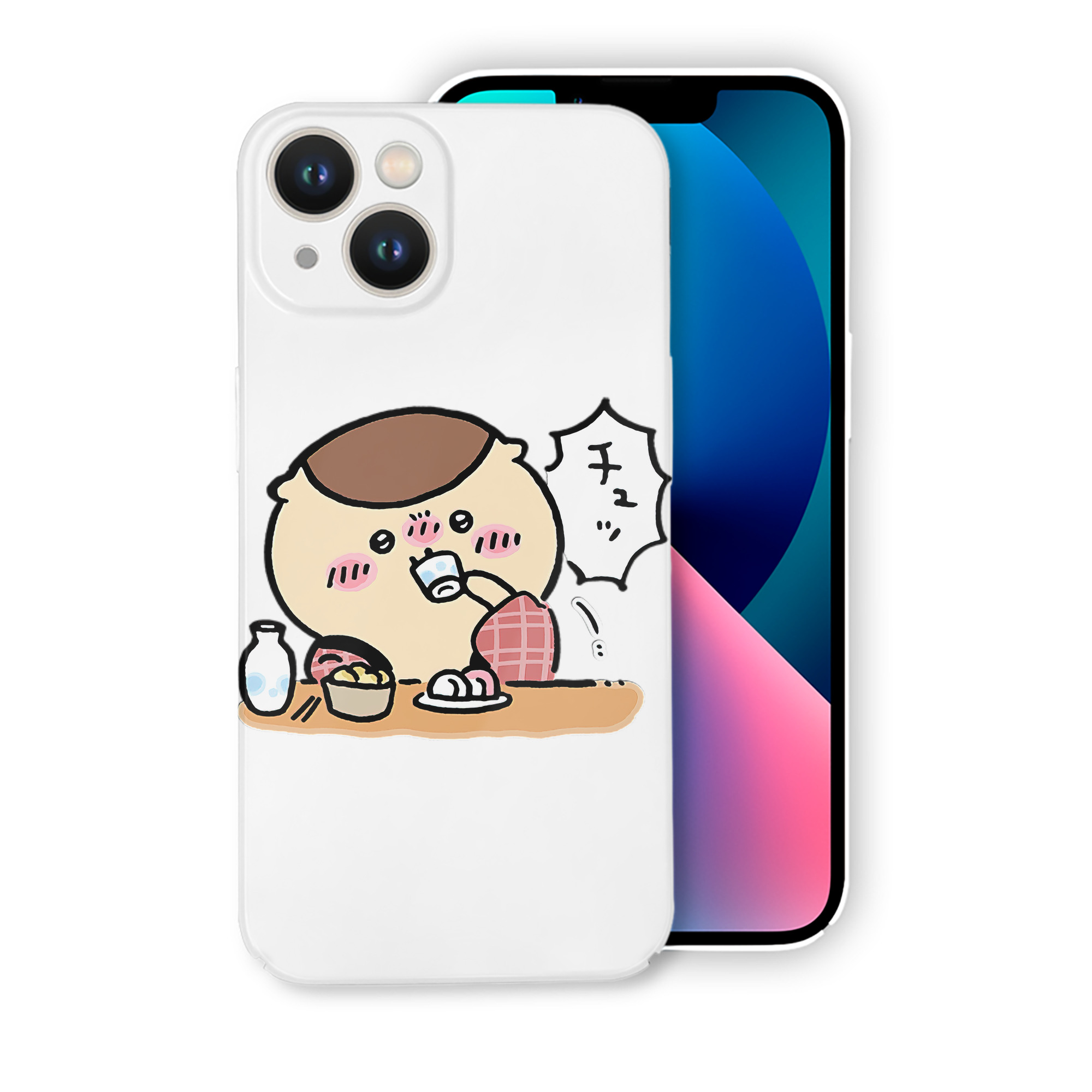 （画像用） ちいかわ くりまんじゅう Chii-kawa kuri manjū 【iPhone 14シリーズ対応】ハードケース